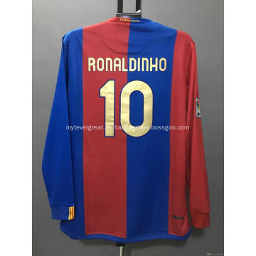 Camiseta de fútbol retro del Barcelona Camiseta de fútbol RONALDINHO XAVI